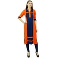 thumbnail image 6 of Phagun Women Rayon Straight Pannel Kurta Casual Summer Tunic Blouse, 6 of 8