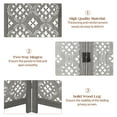 thumbnail image 3 of Fionafurn 6 Panel Carved Room Dividers Folding Screen Freestanding Wooden Room Separation,Gray, 3 of 7