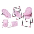 thumbnail image 1 of Lissi Poupée Convertible Chaise Haute Ensemble de Jeu avec Accessoires Jouet de Rôle, 1 of 3