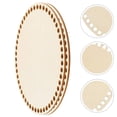 Molain 9-Pack Wooden Crochet Basket Bases - 9 Sizes Round, Oval & Hexagon (3.9" To 11.8") For DIY Knitting, Weaving & Craft Projects