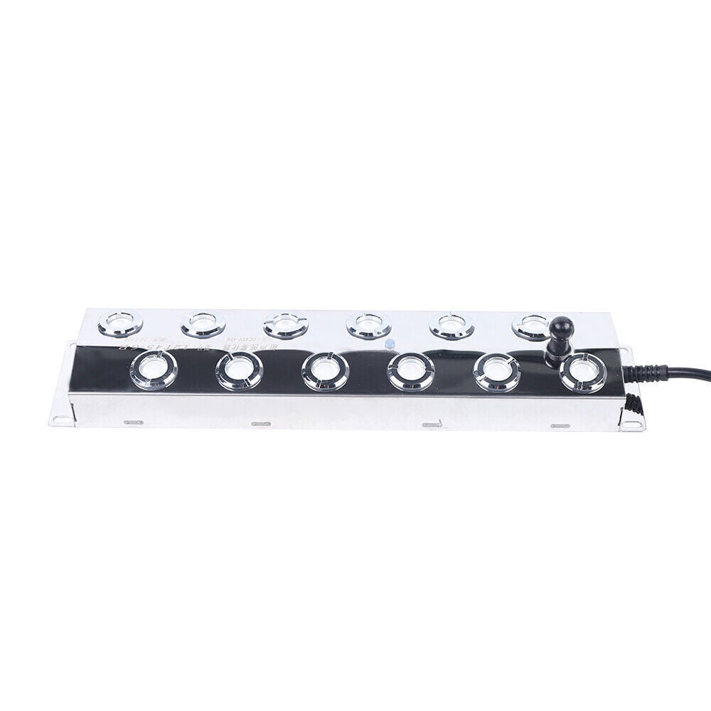 12-Head 110V Ultrasonic Mist Maker Kit Pond Fogger Mister Machine W/2 Buoy