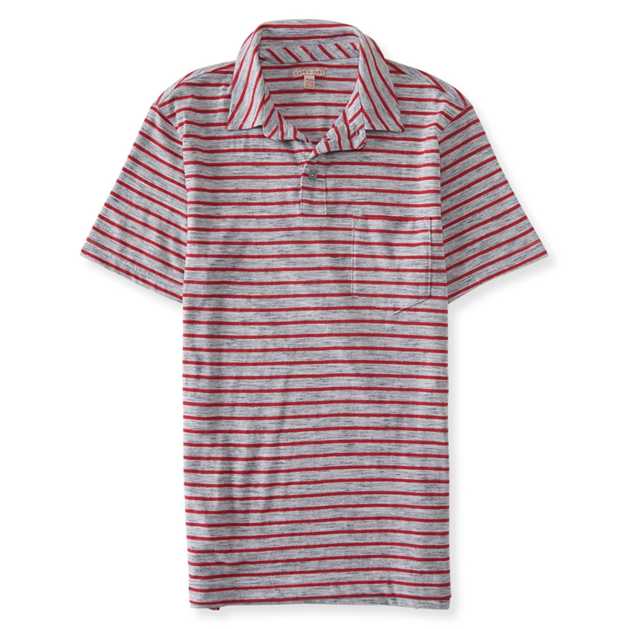 Aeropostale Aeropostale Mens Striped Pocket Rugby Polo Shirt