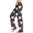 thumbnail image 3 of Mens Christmas Pajama Pants Big & Tall Sleep Lounge Pants Drawstring Holiday Xmas Pjs Bottoms Gray, XL, 3 of 7