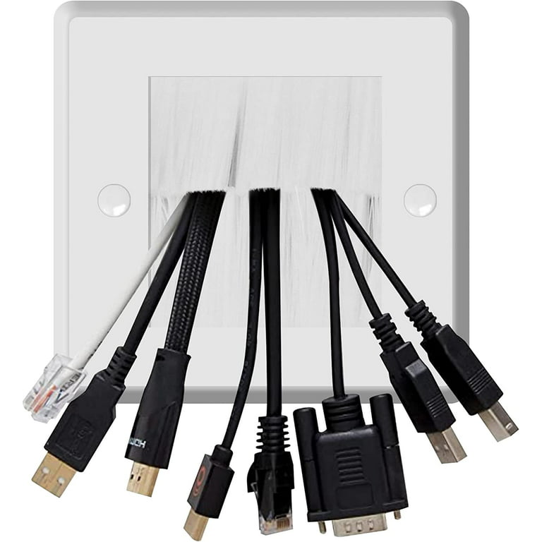 DATA COMM Electronics In Wall Cable Management Kit - TV Cable Hider Wall  Kit - Behind Wall TV Wire Kit - For HDMI & A/V Cables - Low Voltage In Wall