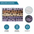 thumbnail image 6 of Purple Brown Placemats Set of 12, Rustic Farmhouse Dog Paw Vintage Placemats for Dining Table, Place Mats for Kitchen Tabletop, Waterproof Wipeable Dining Table Mats Set, 6 of 9