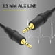 thumbnail image 5 of Audífonos Cable auxiliar de 3,5 mm macho a macho línea de cable de audio para con altavoz (negro) Ehuebsd Para estrenar, 5 of 9