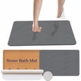 thumbnail image 1 of Tapete de Piedra para el baño Secado rápido, Alfombra de Piedra para baño Tierra diatomeas, Tapete súper Absorbente, Antideslizante y fácil de Limpiar, 1 of 4