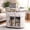 White, variant on WARAYZ Rotating Tabletop Lift-Top Coffee Table with Storage & Power Outlet, Oak