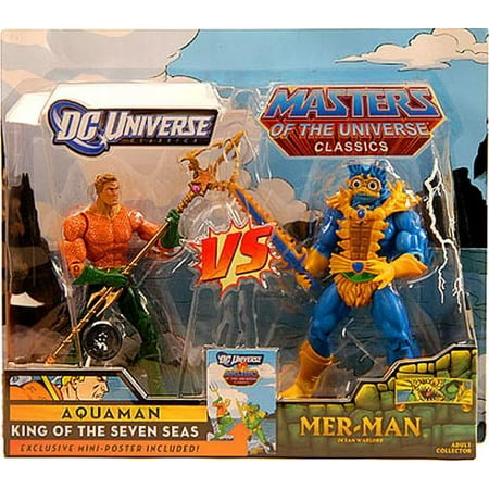 DC / Masters of the Universe Club Eternia Aquaman Vs. Mer-Man Action Figures
