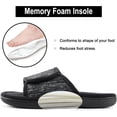 thumbnail image 6 of Sofora by RockDoves Men's Adjustable Wrap Memory Foam Slide Slipper, 6 of 6