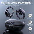 thumbnail image 4 of Bluetooth 5.3 Ear Hook Headphones TWS Wireless Earphones HiFi Stereo Waterproof Headsets LED Display Long Standby Button Earbuds BQWCHIN, 4 of 8