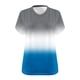 thumbnail image 2 of Camisetas de Verano de las Mujeres de Manga Corta con Cuello en V de Gran Tamaño Camiseta Deportiva Sólida, Base Cómoda Casual, 2 of 4
