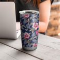 thumbnail image 4 of 20 Oz Pioneer Flower Coffee Tumbler Double Wall Insulated Stainless Steel Water Bottle | Metal Reusable Thermoses Flask with Cup Cap | Leak & Sweat Proof with Anti-Dust Lid, 4 of 7