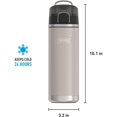 thumbnail image 2 of ICON SERIES BY THERMOS Stainless Steel Water Bottle with Spout 24 Ounce, Sandstone, 2 of 3