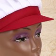 thumbnail image 2 of FELTECHELECTR 1Pack Unisex Elastic Kitchen Cooking Hat Simple Design Round Top Dustproof for Chefs, 2 of 8