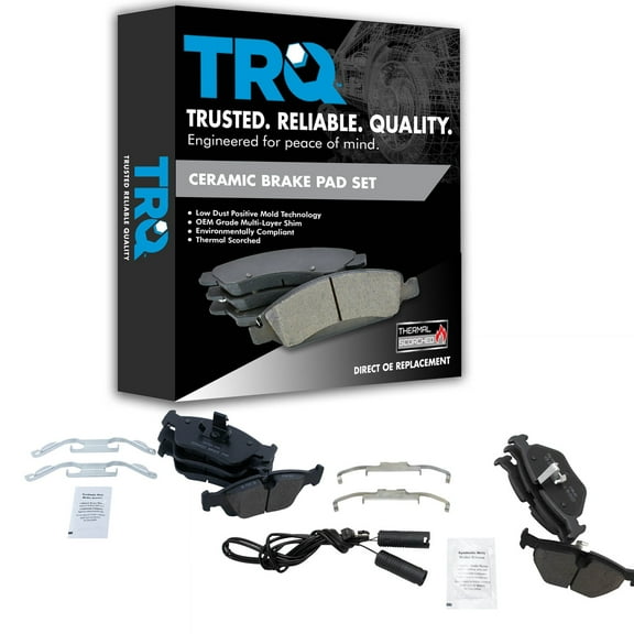 TRQ Front & Rear Ceramic Brake Pad Kit for BMW 323Ci 325i 325Ci 325Xi Z3 Z4 BFA12927