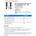 thumbnail image 2 of Rear Strut Assembly and Sway Bar Link Kit - Compatible with 2004 - 2008 Pontiac Grand Prix 2005 2006 2007, 2 of 2