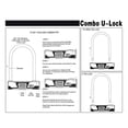 thumbnail image 2 of Bicycle U Lock -theft Bike Password Lock Heavy Duty Combination U Lock Bike Lock Bike Safety Tool, 2 of 7