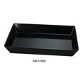 thumbnail image 1 of Yanco RM-618BK Rome Rectangular Deep Plate, Black - Pack of 6, 1 of 3