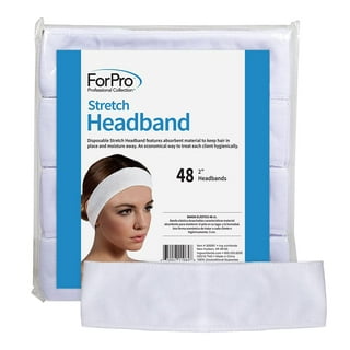 MTLEE 12 Pieces Disposable Spa Facial Headbands with Convenient Closure Spa  Essentials Disposable Headbands for Women Girls Salons White