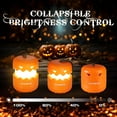 thumbnail image 6 of EverBrite 6-Pack Halloween Pumpkin Lantern, Collapsible Jack O Lantern Pumpkins with Lanyard, Halloween Party Favors, Light up Pumpkin Outdoor for Halloween Party Decoration, Battery Included, 6 of 8