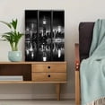 thumbnail image 5 of Black and White New York Cityscape Decorative Painting/Canvas Art， Perfect for Decorating Living Room， Bedroom， Office， Dining Room， Study Room， and Gallery., 5 of 8