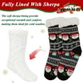 thumbnail image 4 of Women Slipper Socks with Grippers Non Slip Sherpa Lined Slipper Socks Home Grips Socks, 4 of 8