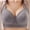 Grey, variant on Bras for Women Full Coverage Lace Back Button Shaping Cup Adjustable Shoulder Strap Large Size Comfortable Push Up Bra