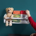 thumbnail image 6 of Wallniture Lissa Set of 2 White Floating Shelf Wall Bookcase Nursery Decor Toy Storage 16.5" Wooden Wall Organizer for Kids Room, 6 of 7