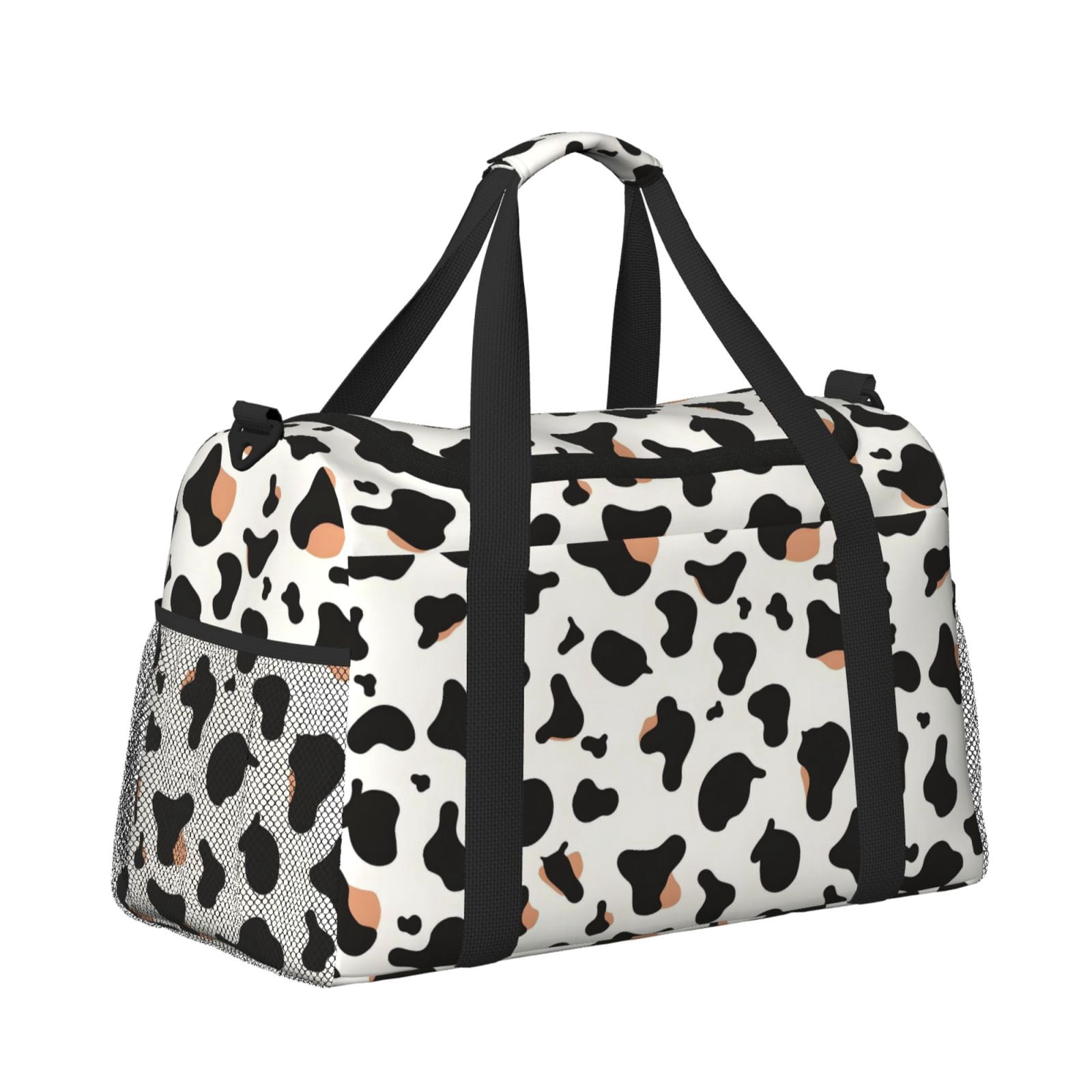 Portable Backpack Travel Bag Computer Business Travel Bag 11.8×15.4 Inches Waterproof Type Suitable For Outdoor Hiking And Office Use Simple Cow Print Pattern1_1
