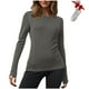 thumbnail image 3 of Blusa para mujer,Conjunto de camiseta y calcetines de manga larga para mujer, cuello redondo, informal, mezcla de poliéster, talla XXXL, sopatenor, 3 of 9