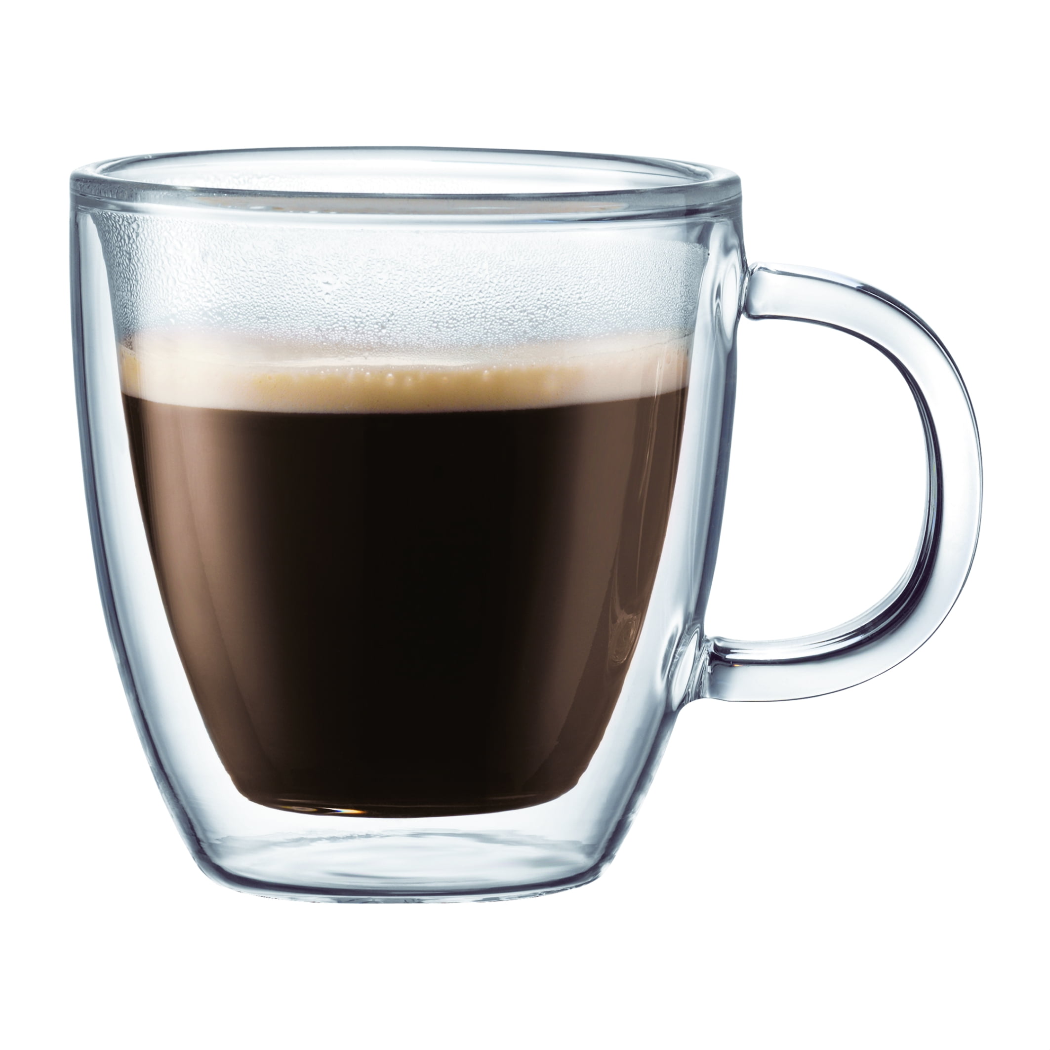 Bodum Bistro Double Wall Mug, 6-Pack, 10 oz, Glass