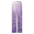 thumbnail image 4 of Lavender Field Bloom Pajama Pants Breathable with Pockets Pajamas For Lady Vintage Sleeping Pants Bedroom Homewear, 4 of 6