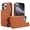 Brown, variant on Case For IPhone 16 Pro Max/16 Pro/16 Plus/16, Zipper Wallet Case Detachable Crossbody Cover RFID Blocking Shell