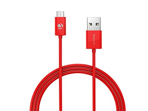 Truwire Micro USB to USB 2.0 Sync Data &amp; Charger Cable Cord 3 Ft (1M) for Samsung Galaxy S II/2 Skyrocket HD, Galaxy S Aviator, Galaxy S Blaze 4G, Samsung Galaxy S3 / S4 Red