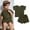 Z#18 Green, variant on Toddler Boys Cartoon Plane Shirt & Shorts Set (Boy's), 2-Piece Set, Size 12-18 M