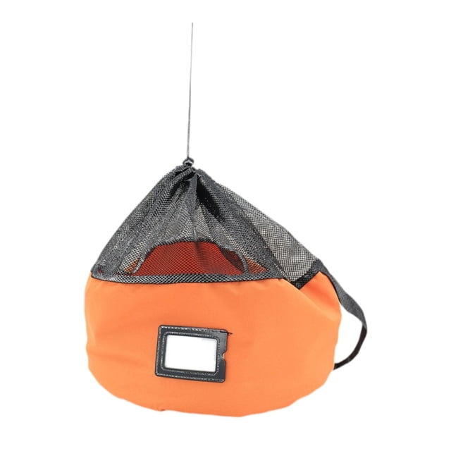 Lipstore RV Hose Storage Bag Organization Utility Bag Oxford Portable Pouch Drawstring Mesh Top for Home Yard Electrical Cords Kitchen Orange