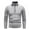 Gray, variant on gbyLJF Men's Half Zipper Pullover Solid Color Long Sleeve Fleece Sweatshirt Vintage Casual Warm Stand-up Collar Top