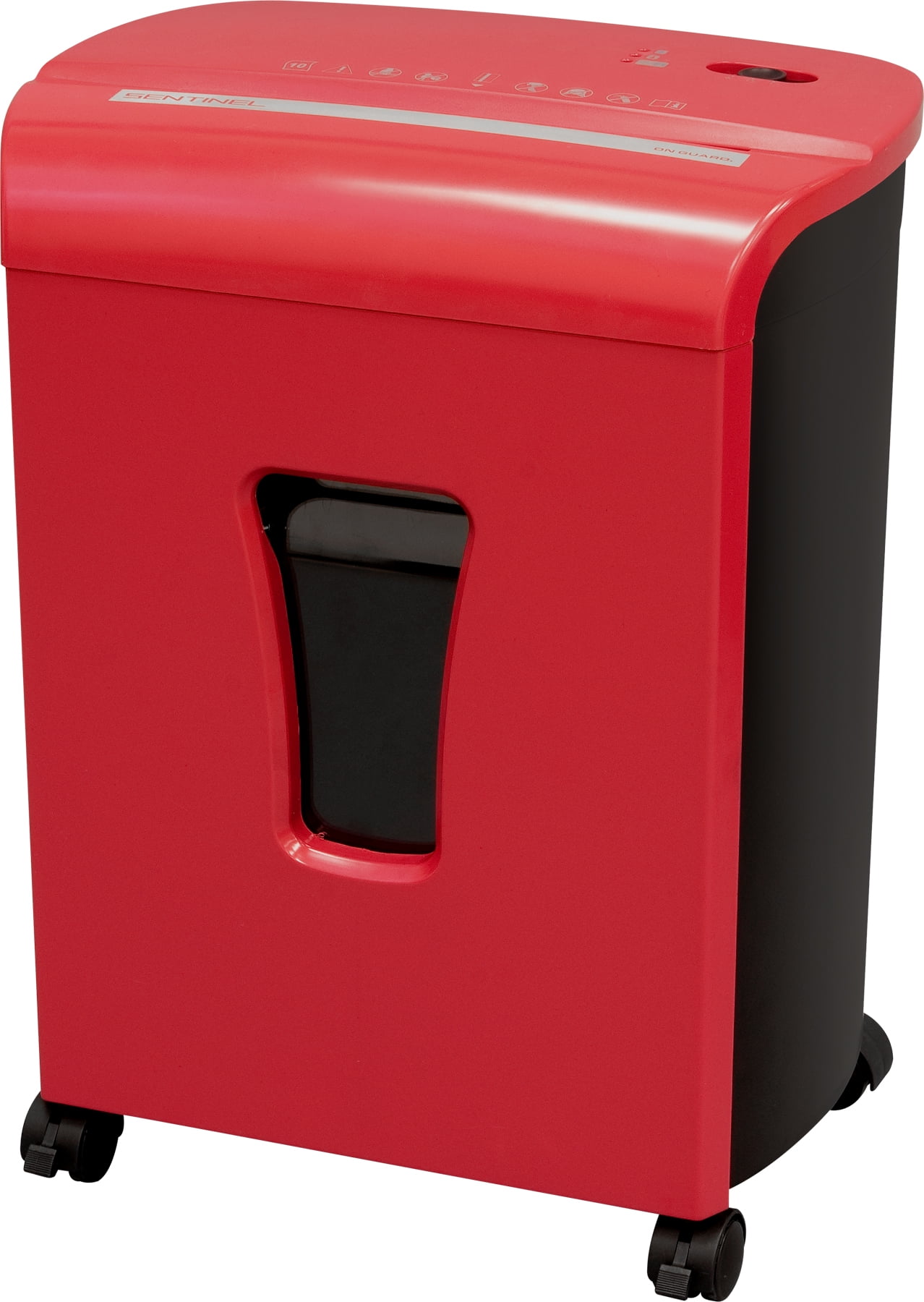 Sentinel FM102PRED 10 Sheet MicroCut Paper Shredder Red Includes 1 Sample ShredCare Brand