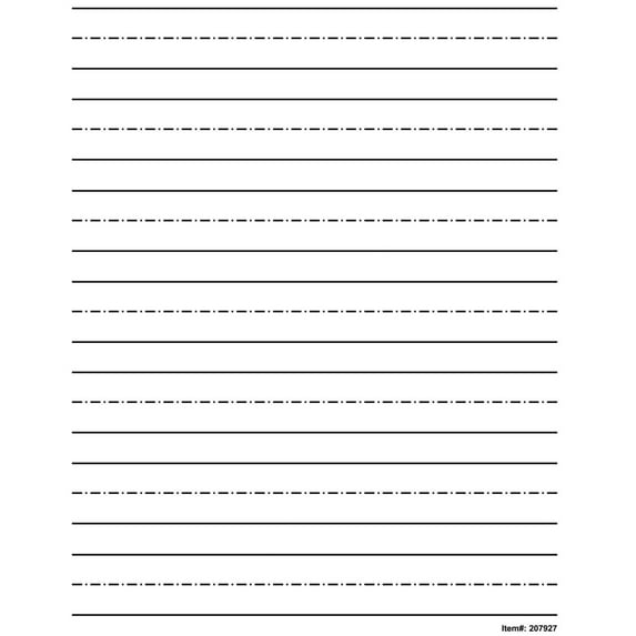 Low Vision Practice Writing Paper- Bold Line