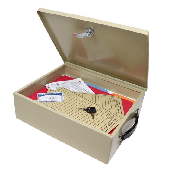 Caja de seguridad Nadex ignífuga con cerradura de llave