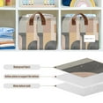 thumbnail image 4 of Yayeee Foldable Storage Basket for Shelves with Handles Set of 2 Waterproof Cloth Bins, Abstract Shapes, 4 of 7