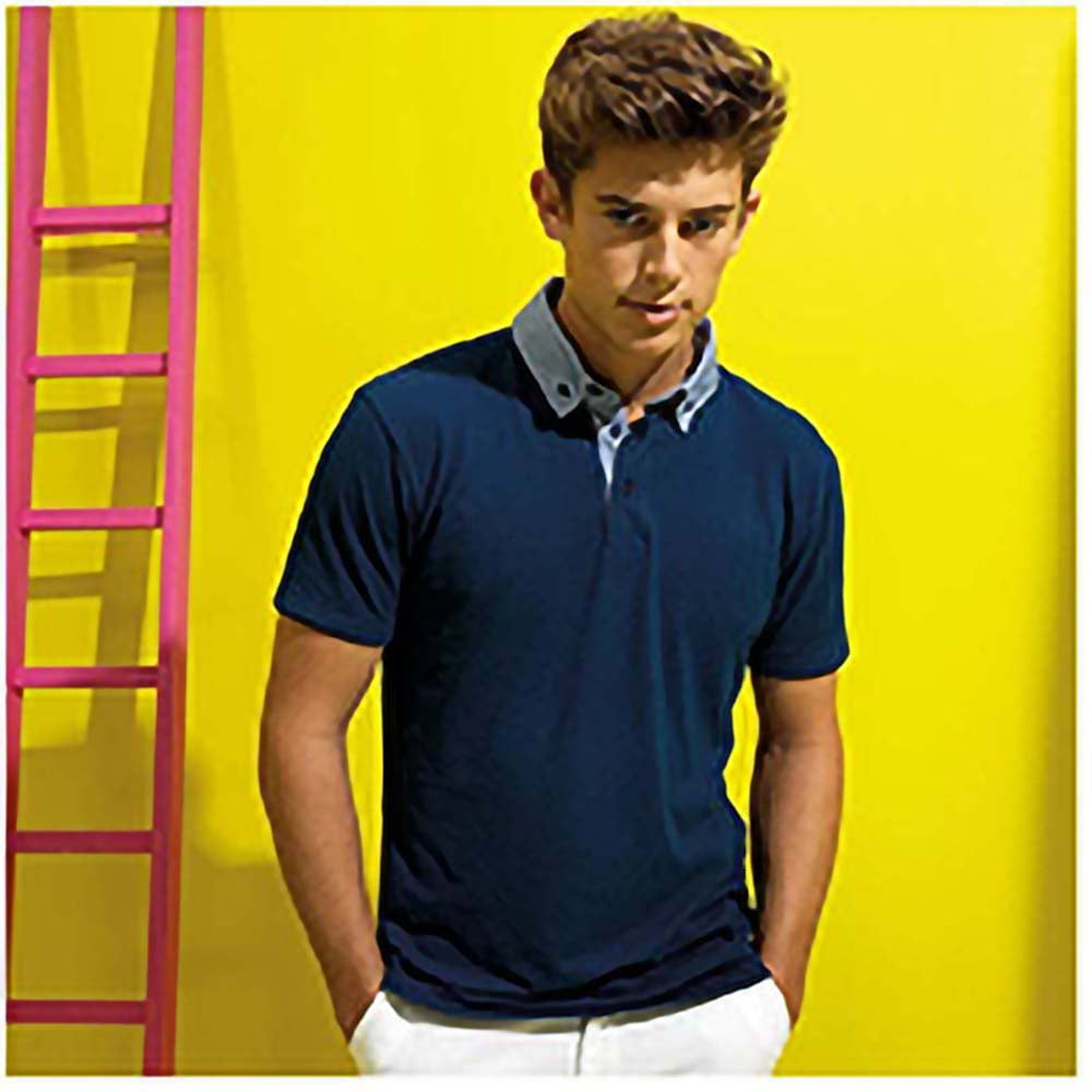 deficiency School teacher mushroom Asquith & Fox Mens Chambray Button Down Collar Polo - Walmart.com deficiency School teacher mushroom Asquith & Fox Mens Chambray Button Down Collar Polo - Walmart.com