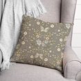 thumbnail image 3 of Creative Products Gray Butterfly Pattern 18 x 18 Spun Poly Pillow, 3 of 3