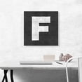 thumbnail image 2 of ARTCANVAS Chalkboard Alphabet Letter F Canvas Art Print - Size: 18" x 18" (1.50" Deep), 2 of 9