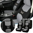 thumbnail image 2 of Universal 9Piece Full Set Car Seat Covers Protector Polyester Cushions Accessories For Auto Truck Van Interior, 2 of 4