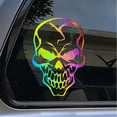 thumbnail image 4 of Cool Skull Reflectante Auto Pegatina Pegatinas De Coche Ventanas Moto Parachoques Portátil Decoración Vinilo Adhesivo Accesorios, 4 of 4