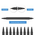 thumbnail image 4 of YROHGKPN 6Pcs Black Fabric Marker for Clothes, Double Tip Fabric Paint Pen for Shirt Hat, 4 of 8