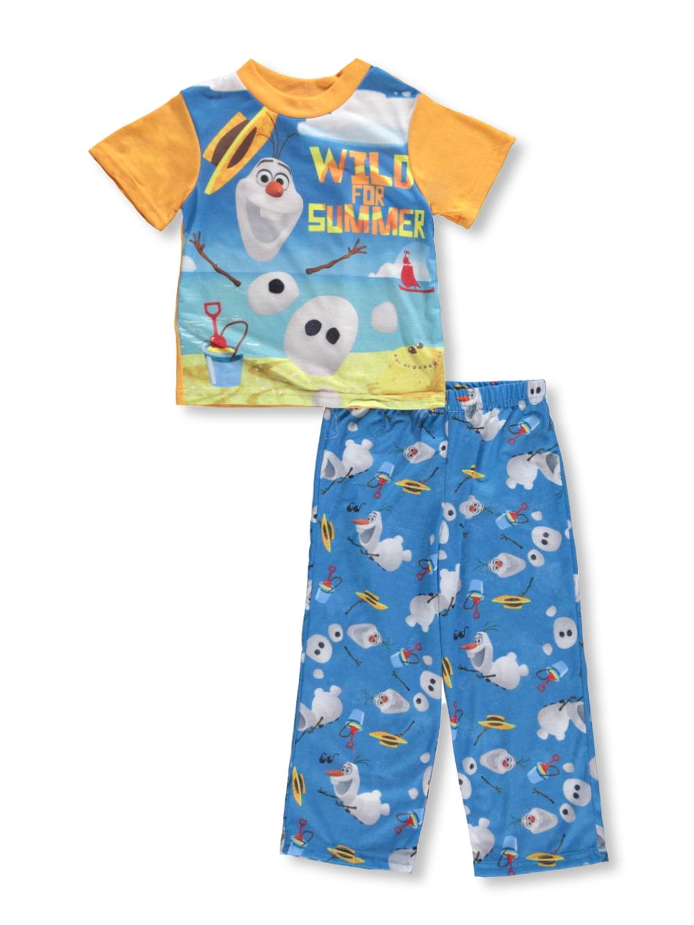 Disney - Disney Frozen Boys' 2-Piece Pajamas Featuring ...