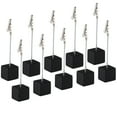 thumbnail image 3 of SOPOTUTU  10pcs Cubic Place Card Holders Black Table Number Display Business Conference, 3 of 8